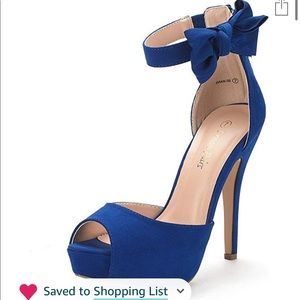Royal Blue heels size 9 1/2
